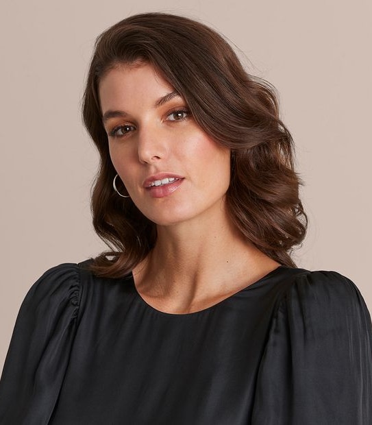 Preview Puff Sleeve Midi Dress