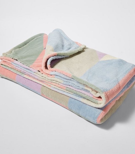 Printed Coral Fleece Blanket