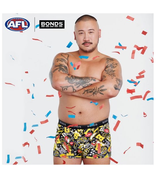 Bonds AFL&reg; Guyfront Trunks - Richmond Tigers