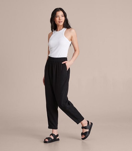 Tapered Pull On Pants