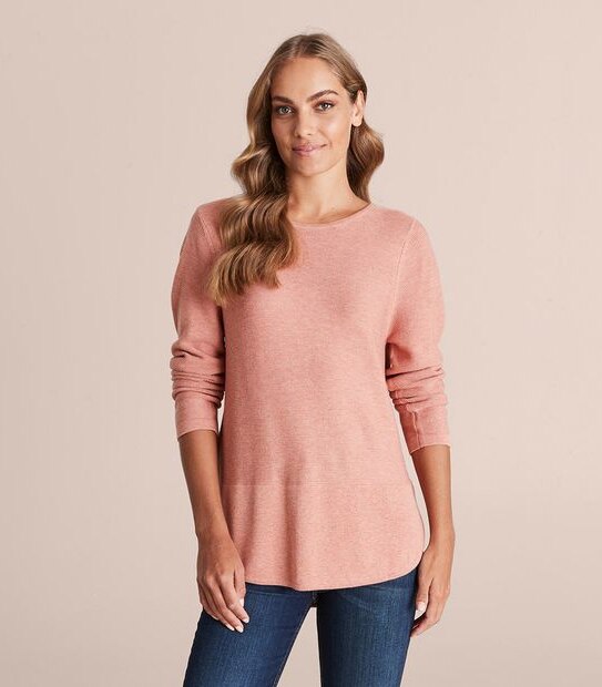 Stitch Curve Hem Jumper