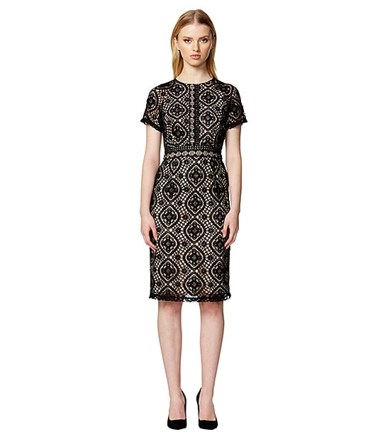 Yours Sincerely Lace Dress - Black / Nude