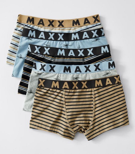 Maxx 5 Pack Boys Trunks