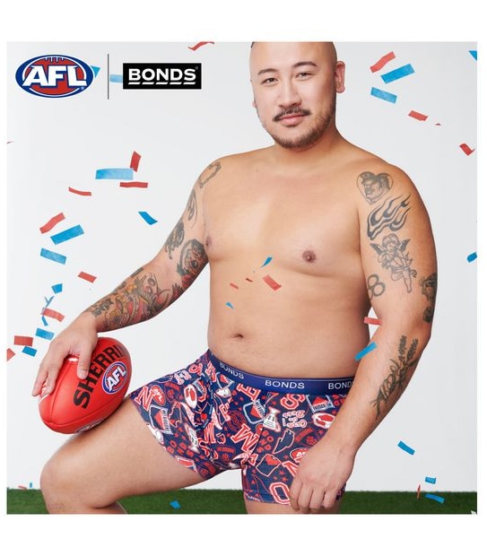 Bonds AFL&reg; Guyfront Trunks - Melbourne Demons