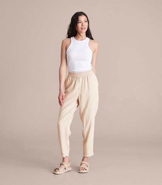 Tapered Pull On Pants