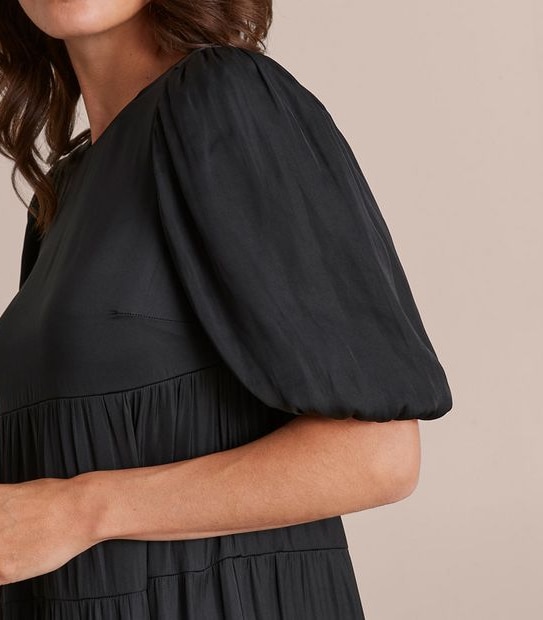 Preview Puff Sleeve Midi Dress