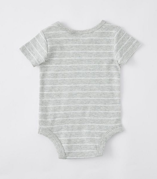Baby Organic Cotton Stripe Bodysuit 