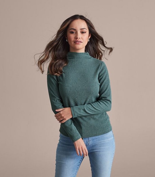 Dannii Minogue Petites Funnel Neck Top