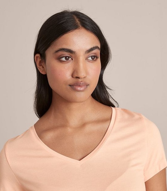 Modal/Elastane V-Neck T-Shirt | Target Australia