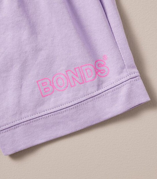 BONDS BWRHT GMI AUS COTTON SHORT - VIOLET 3 of 3