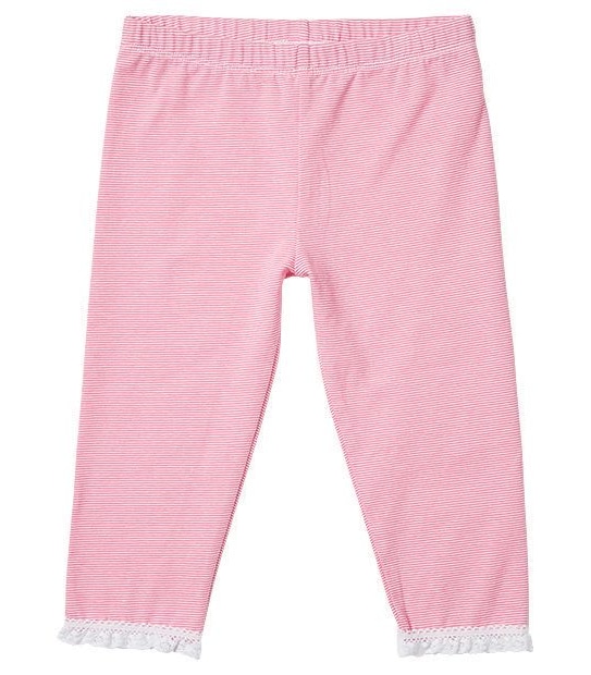 2 Pack 3/4 Length Lace Trim Leggings 3 of 5