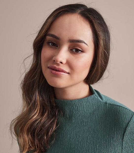 Dannii Minogue Petites Funnel Neck Top