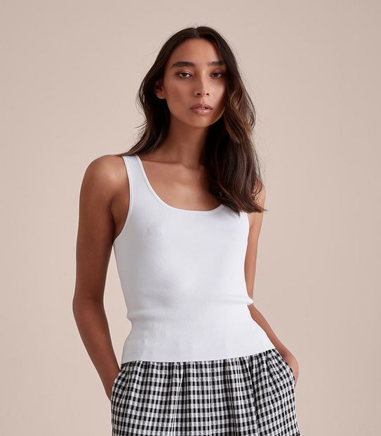 Preview Crepe Knit Tank Top