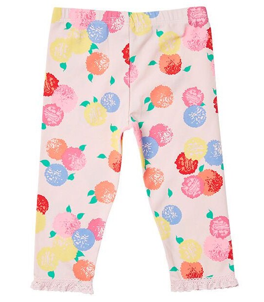 2 Pack 3/4 Length Lace Trim Leggings 4 of 5