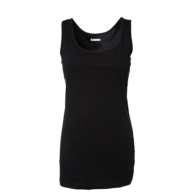 Ladies' LongLine Tank Top Black Target Australia