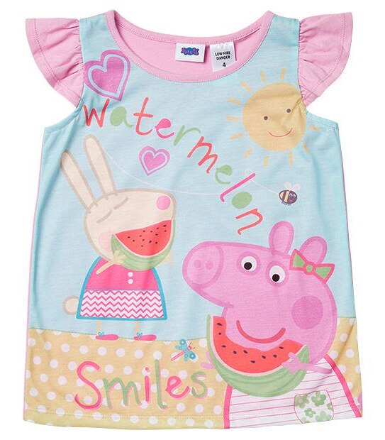 Peppa Pig Pyjama Set With Slippers 2 of 5