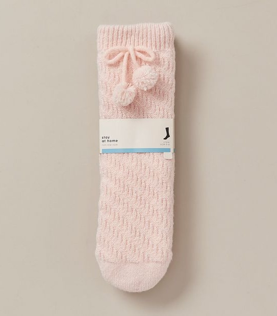 Stay at Home Stitch Detail Crew Socks