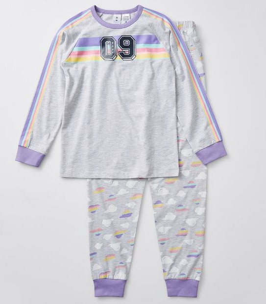 Rainbow Print Pyjama Set