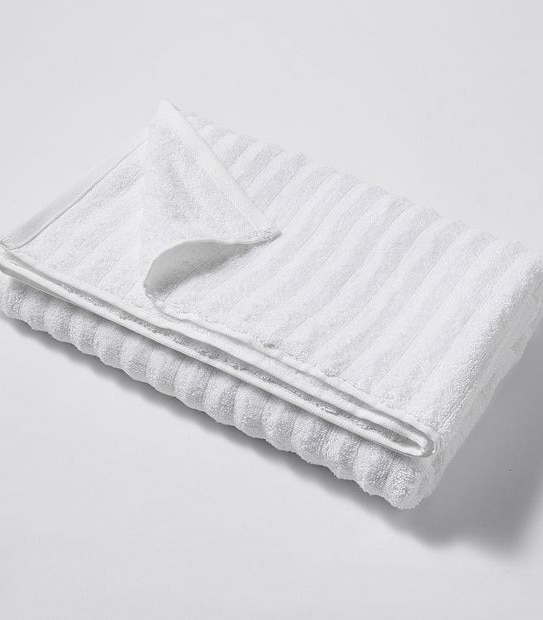 Dri Glo Sculptured Rib Towel Collection - White 2 of 3