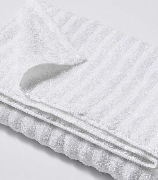Dri Glo Sculptured Rib Towel Collection - White 3 of 3