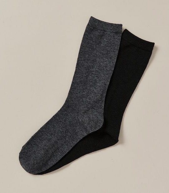2 Pack Wool Blend Crew Socks