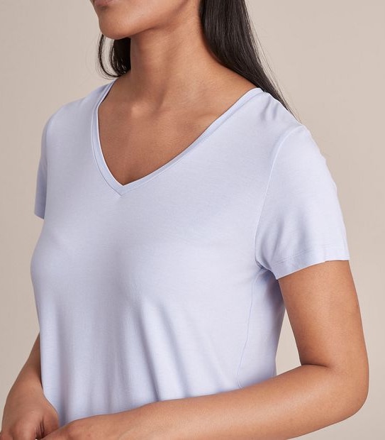 Modal/Elastane V-Neck T-Shirt | Target Australia