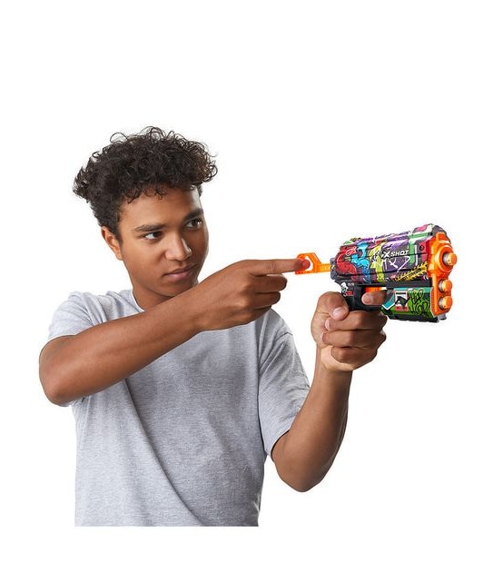 X-Shot Skins Last Stand Double Flux Dart Blaster Combo Pack (48 Darts) by ZURU
