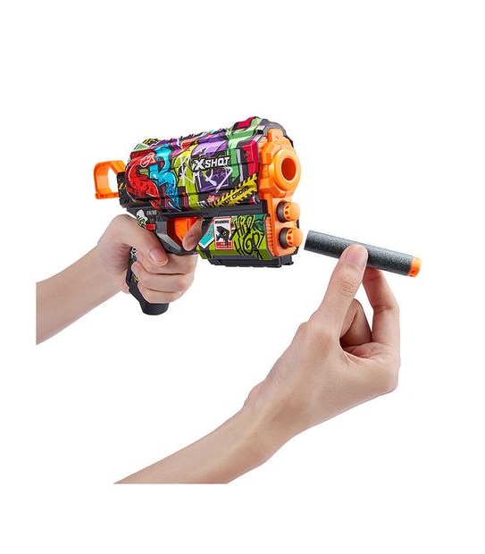 X-Shot Skins Last Stand Double Flux Dart Blaster Combo Pack (48 Darts) by ZURU