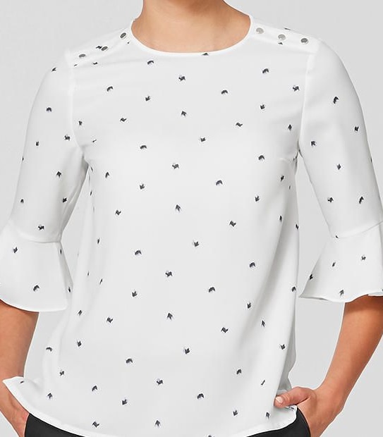 Flared Sleeve Top