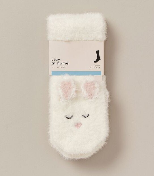 Stay at Home Crew Socks - Bunny