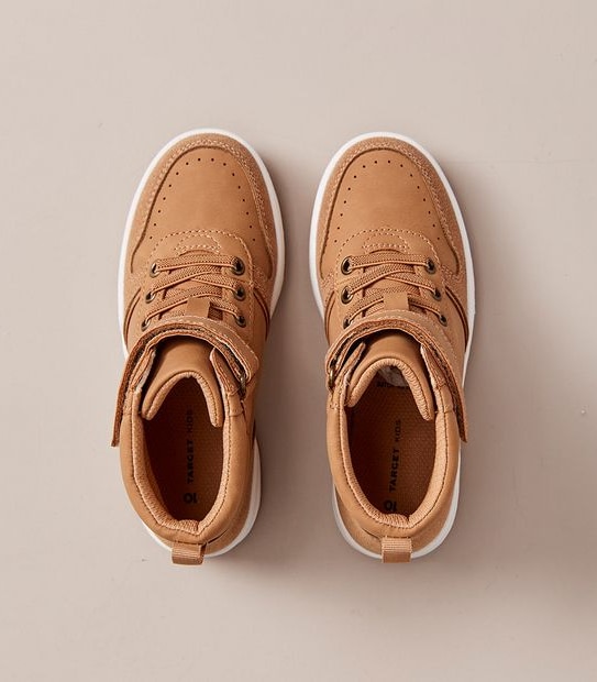 Kids Faux Suede Hi-Top Sneakers