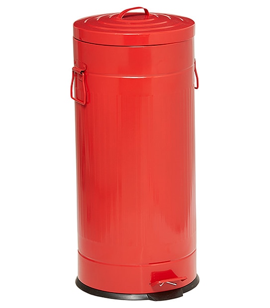 30Lt Red Pedal Bin
