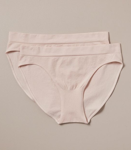 2 Pack Cotton Seamfree Bikini Briefs