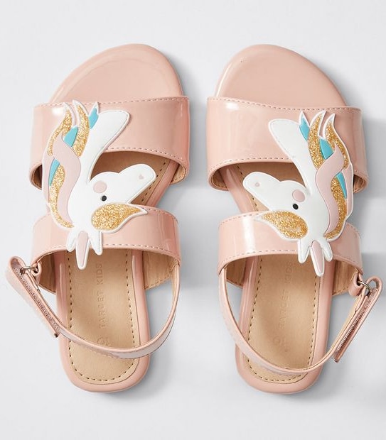 Unicorn Glitter Sandal - Pink