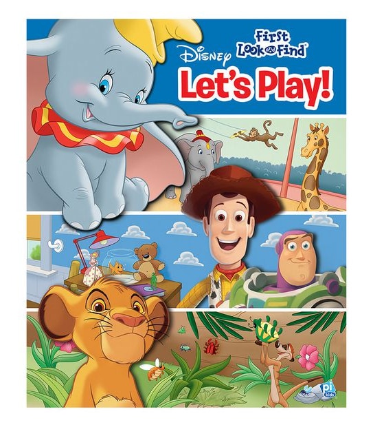First Look And Find Board Book - Disney Let's Play!