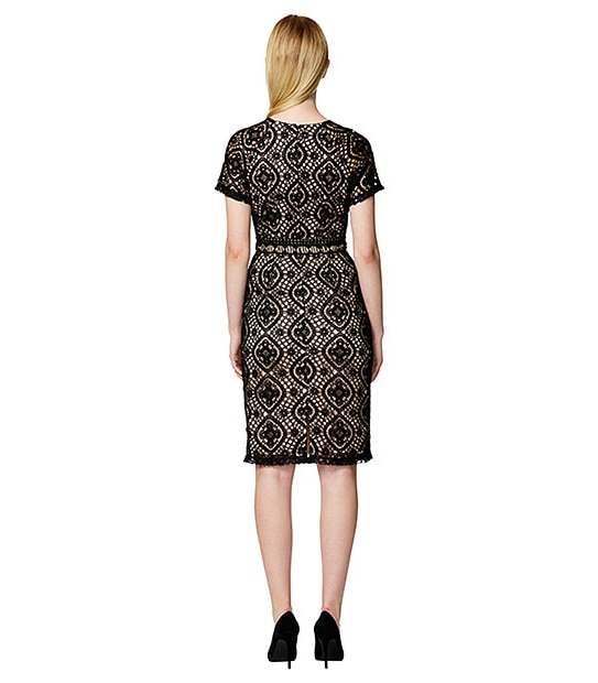 Yours Sincerely Lace Dress - Black / Nude