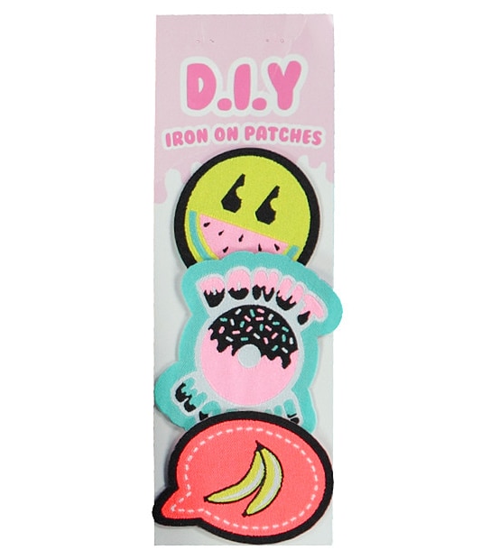 Girls' Crop Printed Jeans With Bonus Iron On Patches