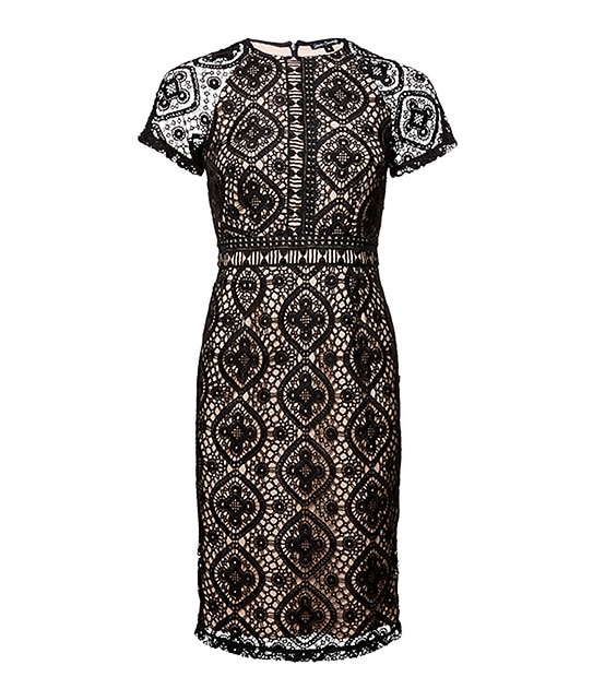 Yours Sincerely Lace Dress - Black / Nude