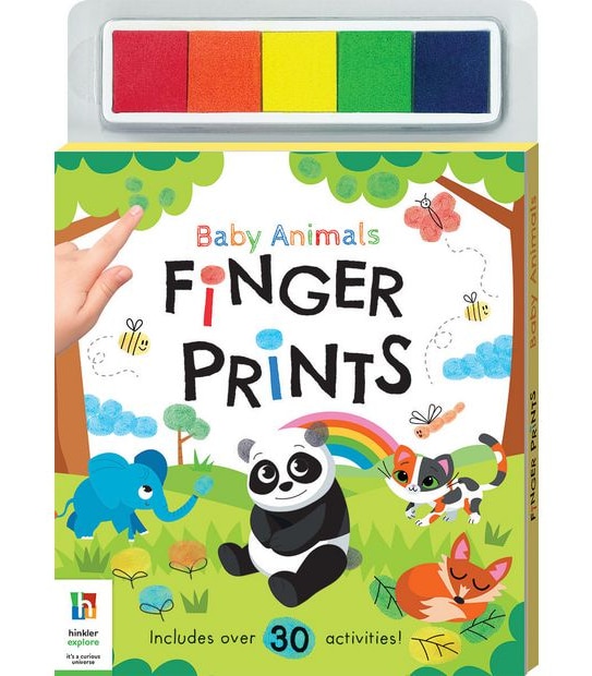 Finger Prints Art Baby Animals