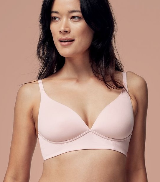 Wirefree Soft Comfort T-Shirt Bra - Pink Stone