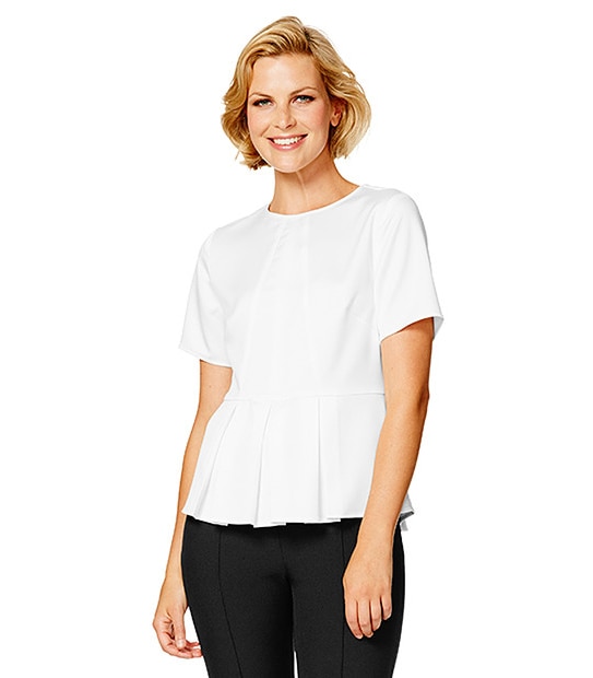 Peplum Top - Snow White
