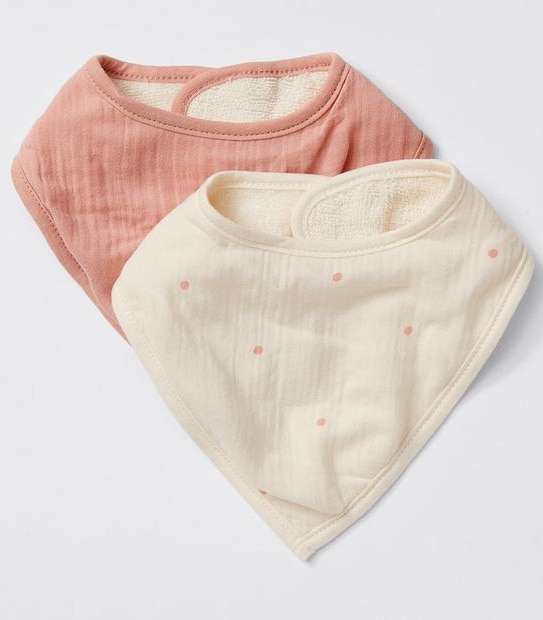 bub. Organic Cotton Bandana Bibs 2 Pack