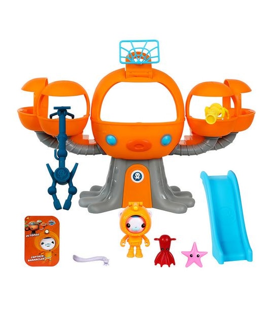 B 61123 Octonauts Above & Beyond Octopod Playset 6 Pieces Including Deep Sea Captain Barnacles & Net Launcher