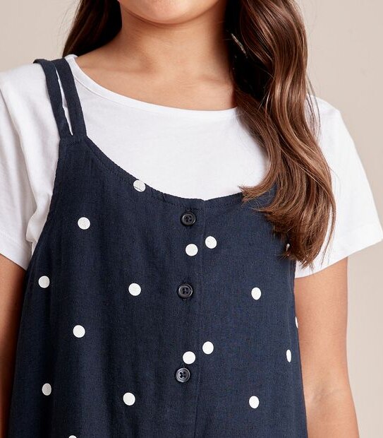 SH251760_01 S23 2 IN 1 PLAYSUIT NAVY AOP SPOT