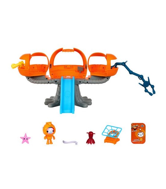 B 61123 Octonauts Above & Beyond Octopod Playset 6 Pieces Including Deep Sea Captain Barnacles & Net Launcher