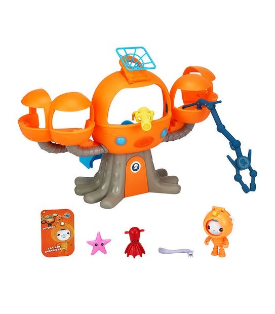 B 61123 Octonauts Above & Beyond Octopod Playset 6 Pieces Including Deep Sea Captain Barnacles & Net Launcher