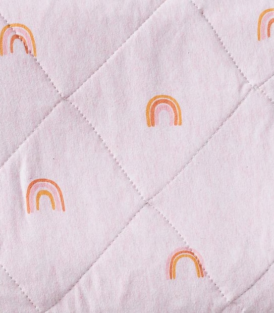Baby Organic Cotton 2 Piece Cot Comforter Set - Rainbow