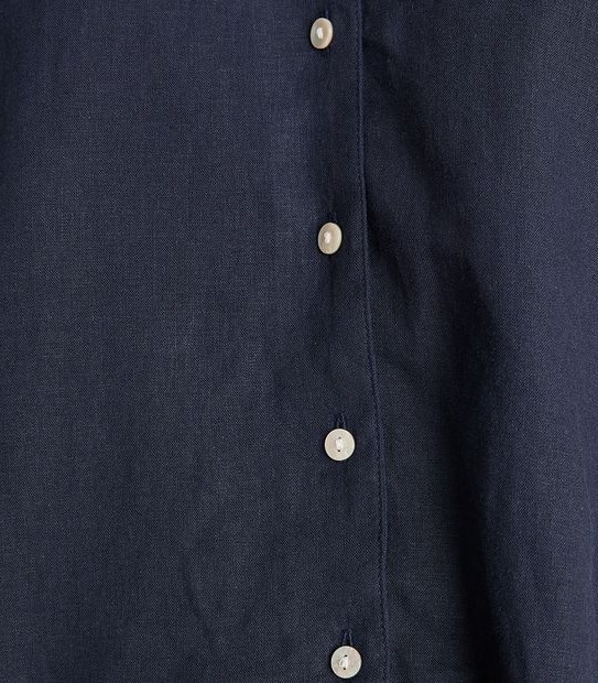 Linen Blend Shorts and Shirt Sleep Pyjama Set