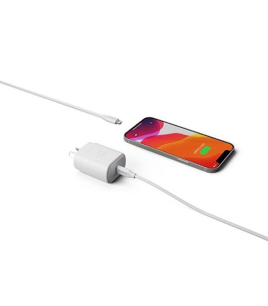 Cygnett Powerplus 20W USB-C Wall Charger & 1.2m Lightning to USB-C Cable,  White