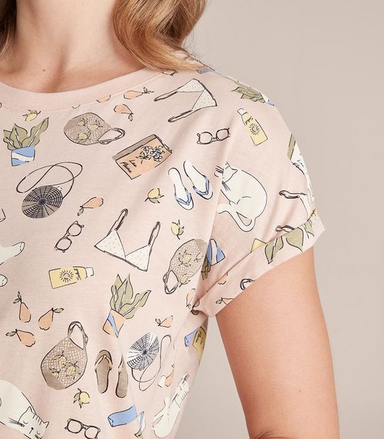 Print Sleep T-Shirt Nightie 3 of 6
